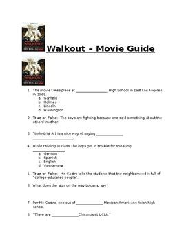 Walkout - Movie Guide by maestra de espanol satx | TpT