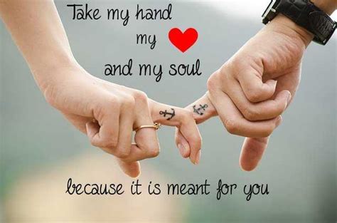 Love Quotes - Take my Hand and My Soul - BoomSumo Quotes