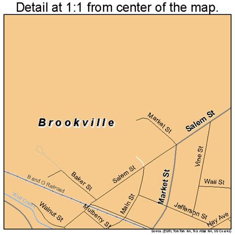 Brookville Ohio Street Map 3909358