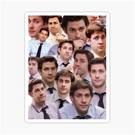 "Jim - The Face" Sticker for Sale by cameronbaba | Redbubble