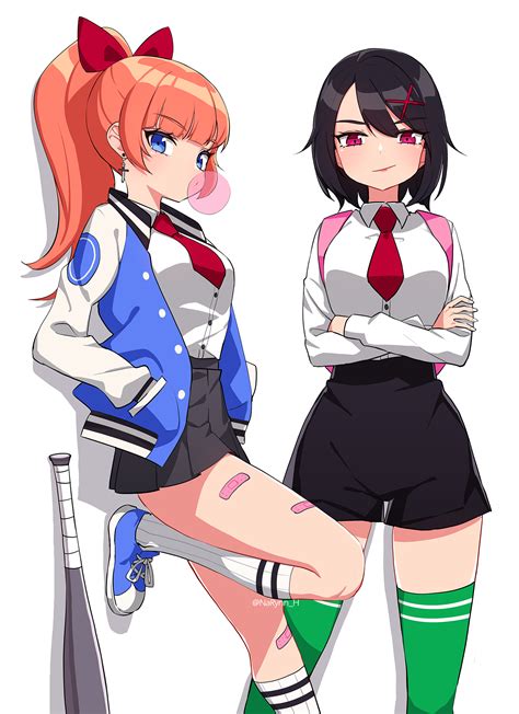 kyoko and misako (kunio-kun series and 1 more) drawn by narynn | Danbooru