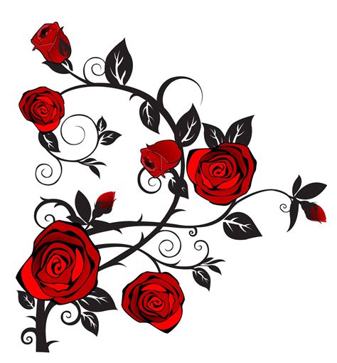 Gothic Rose Tattoo Print V1 Clipart Best Clipart Best | Images and ...