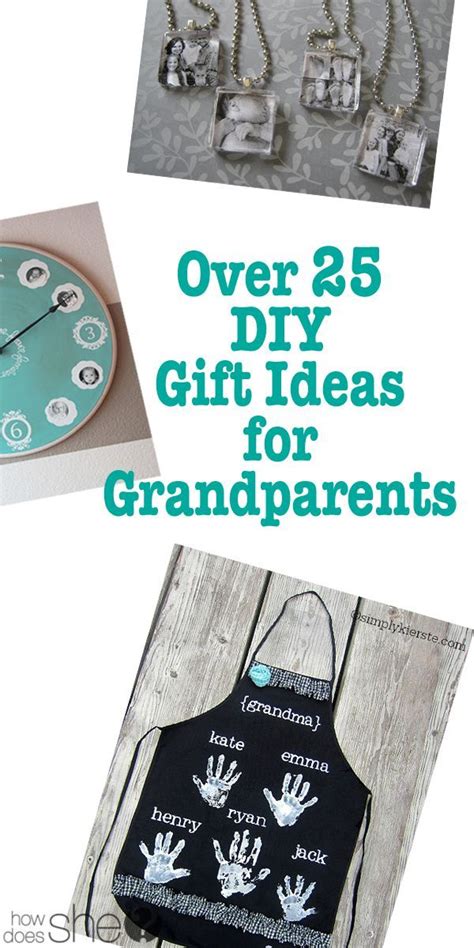 Over 25 DIY Gift Ideas for Grandparents howdoesshe.com | Diy gifts for ...