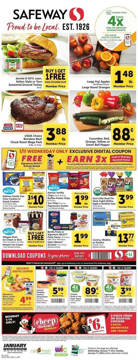 Safeway Weekly Ads & Special Buys from January 11