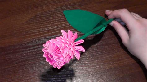 3D origami flower rose tutorial (video with a surprise ending) - YouTube