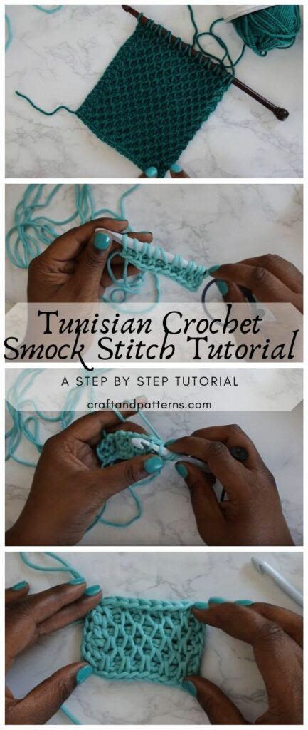 Tunisian Crochet Smock Stitch Tutorial - Craft & Patterns