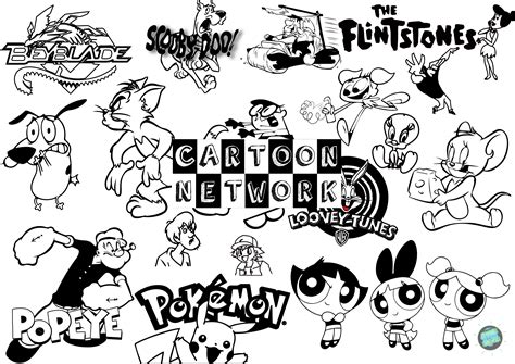 Cartoon Network Characters Drawing - Printable Word Searches