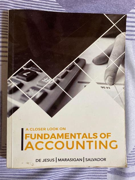 A closer look on fundamentals of accounting by de jesus, Hobbies & Toys ...