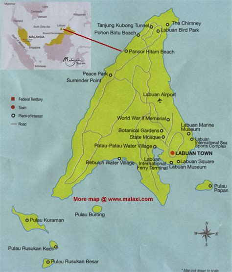 Labuan map - Labuan location maps - Labuan peta in malaysia