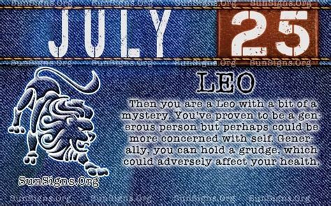 July 25 Zodiac Horoscope Birthday Personality - SunSigns.Org