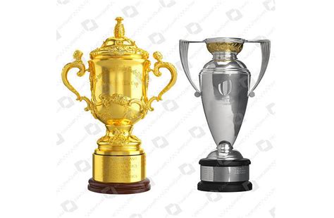 Rugby World Cup Trophy Collection 3D model | CGTrader