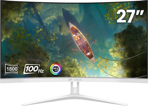 CRUA 27 Curved White Monitor, Full HD1920x1080PVA India | Ubuy