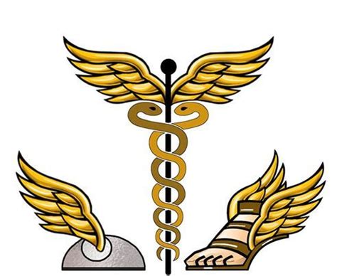 These are the symbols for the Greco / Roman god Hermes / Mercury. I'm ...