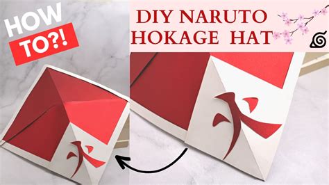 DIY NARUTO HOKAGE HAT | How to make paper Hokage Hat | Origami Hat ...