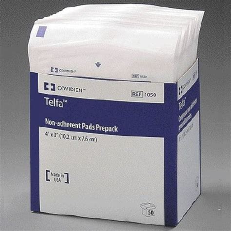 Kendall Telfa Ouchless Non-Adherent Dressing, Absorbent Cotton Pads ...