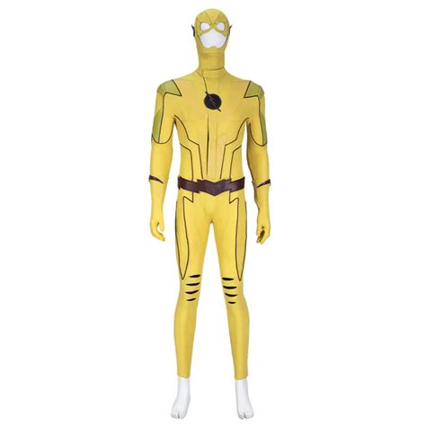 The Flash Season 8 Reverse Flash Costume Eobard Thawne Cosplay Yellow ...