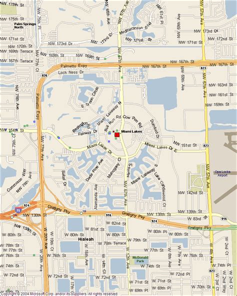 Miami Lakes Map 3