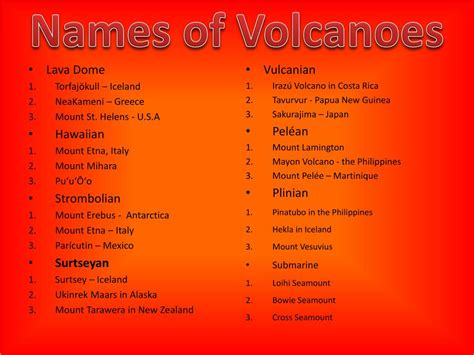 PPT - TYPES OF VOLCANIC ERUPTIONS PowerPoint Presentation, free ...