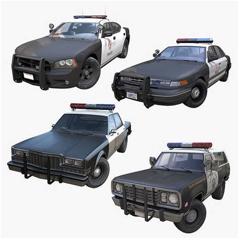 American police cars 3D Model Collection | CGTrader