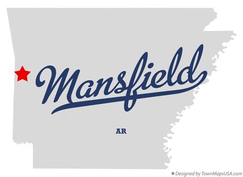 Map of Mansfield, AR, Arkansas