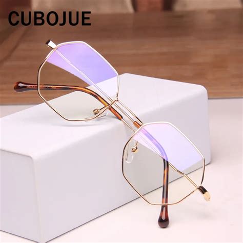 Cubojue Small Hexagon Glasses Frame Women men vintage spectacles ...