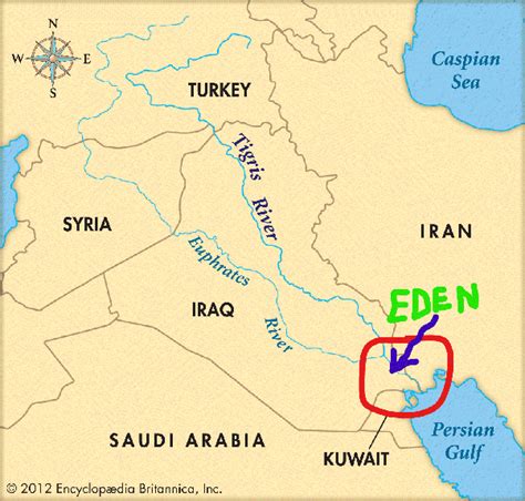 Garden Of Eden Bible Map