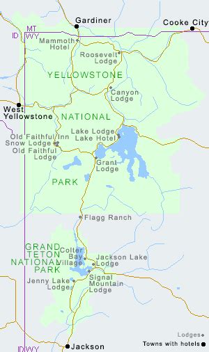 15+ Yellowstone national park lodging map image HD – Wallpaper