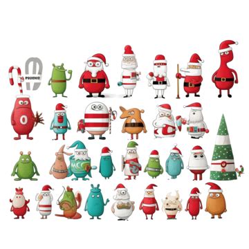 Odd One Out Game With Cartoon Christmas Holiday Characters And Objects ...