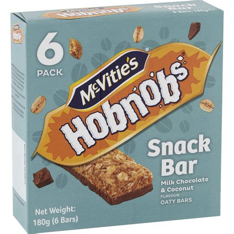 Mcvitie's Hob Nob Bars Coconut & Chocolate 180g | Woolworths