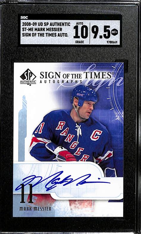 Lot Detail - 2008-09 Upper Deck SP Authentic Mark Messier Sign Of The ...