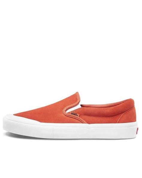 Vans Slip-on Pro Orange in Red for Men | Lyst