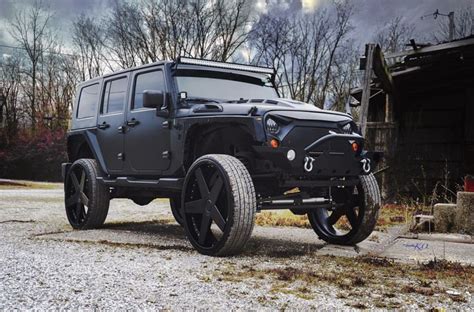 #MatteBlackJeep #Wrangler #30InchWheels #CustomJeep