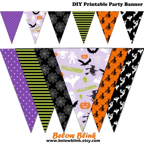 Halloween Banner Spooky Printable Banner Halloween Party | Etsy