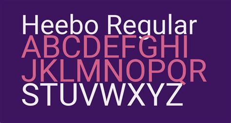 Heebo Regular free Font - What Font Is