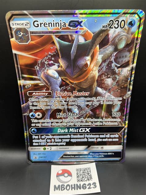 Mavin | Pokemon Oversize Card Greninja GX SM197 Jumbo Card Detective ...