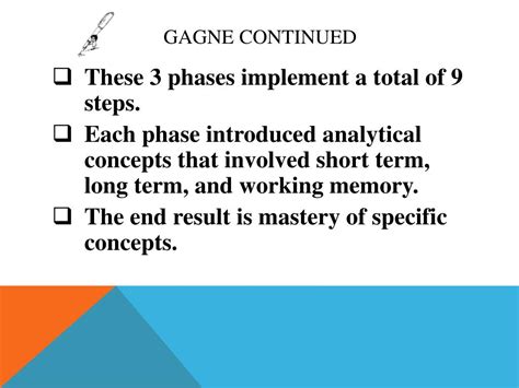 PPT - Robert Gagne’s Theory of Cognitive Learning PowerPoint ...