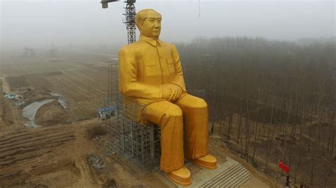 Golden Mao Statue in China, Nearly Finished, Is Brought Down by ...