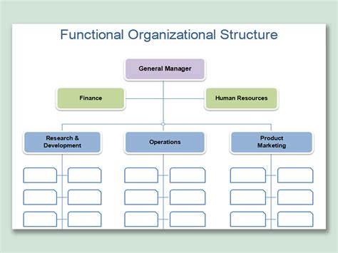 EXCEL of Functional Organizational Structure.xlsx | WPS Free Templates