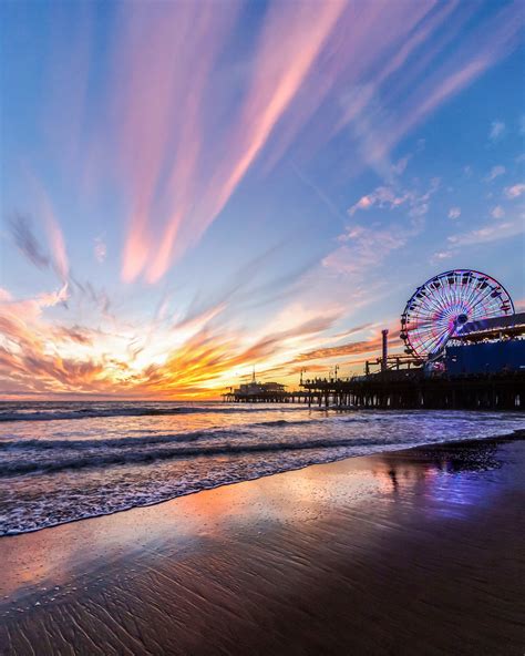 Santa Monica Pier Sunset By Rebecca — Abandoned Central