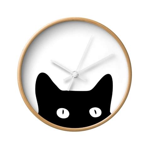 Peekaboo Cat Wall Clock | Wall clock, Cat wall, Clock