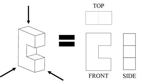 Orthographic Drawing Of A Cube