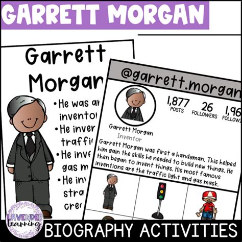 Garrett Morgan Biography Activities, Flip Book, & Report - Black ...