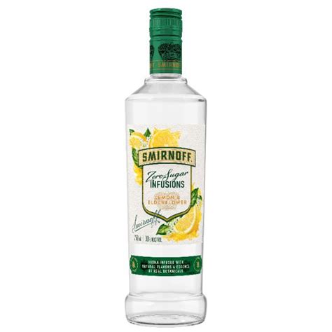 SMIRNOFF ZERO SUGAR INFUSIONS LEMON & ELDERFLOWER 750ML – Middletown ...