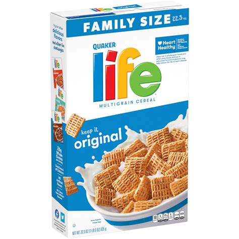 Quaker Life Multigrain Cereal Original, Family Size, 22.3 oz - Walmart.com