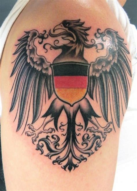 German Eagle Tattoo | German tattoo, Eagle tattoos, Germany tattoo