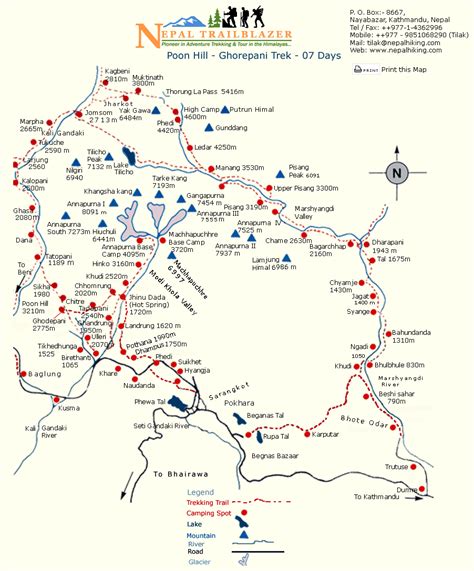 a better Annapurna circuit map | Nepal trekking, Annapurna, Annapurna ...