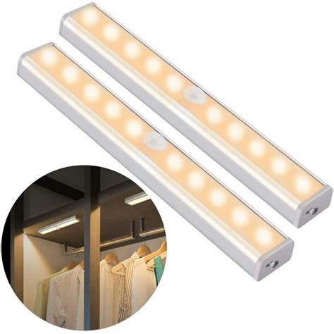 LED Motion Sensor Cabinet Light,Under Counter Closet Lighting, Wireless ...