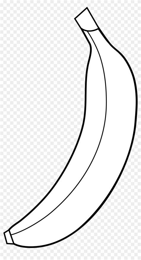 Banana Clip Art - Clipart Black And White One Banana, HD Png Download ...