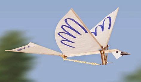 Rubberband Powered Ornithopter - HobbyPep | Rubber band toy, Flying ...