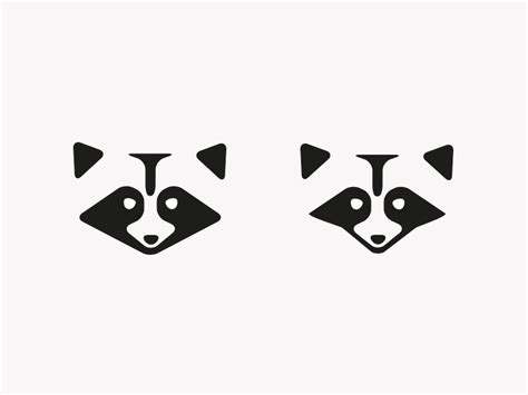 Raccoon logo: 2 versions by Ali Namdari - Dribbble